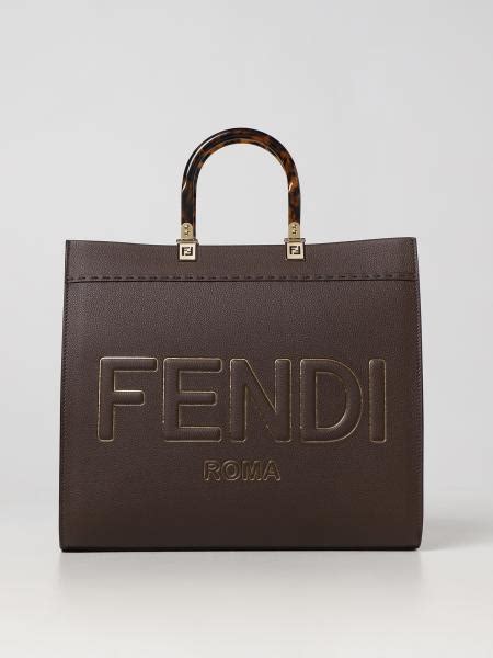 borse donna f is fendi pelle marrone|Borse .